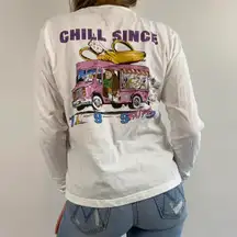 Brandy Melville  Chill Since 1993 Long Sleeve Graphic Top