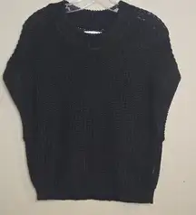 Apiece Apart Black Crew Neck Sweater