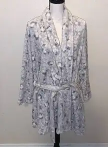 Nicole Miller Super Plush Soft Knee Length Bath Robe new