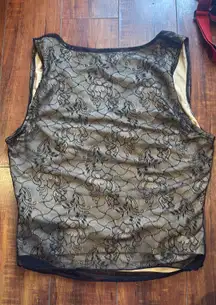 Faux sheer going out tank 