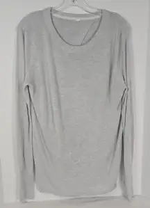 lululemon athletica Light Gray Crew Neck Sweater