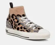 Christian Dior Dior walk'n'Dior fur effect knit with mizza sneaker