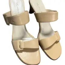 Anne Klein Nude Sandal with 3 inch Heel Size 9.5