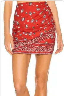 Super Down Bandana Mini Skirt 