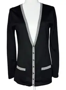 Y2K Banana Republic M Boyfriend‎ Cardigan Sweater 100% Merino Wool Academia