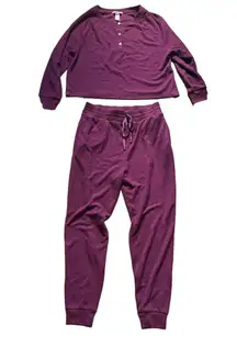 Victoria's Secret Maroon Lounge Set