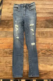 A&F “Simone” High Rise Super Skinny Jean