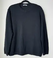 Oversized Black Knit Sweater