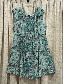 Torrid Mint Medallion Print Challis Dress 