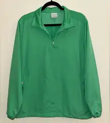 Nike Golf Kelly Green Windproof Quarter Zip Pullover Jacket Women’s XXL 416435