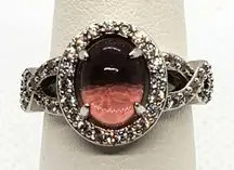 Purple & Silver Tone Ring