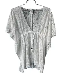 BECCA Swim Lace Crochet Coverup tunic Dress XS/S
