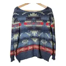 Ralph Lauren Denim & Supply Southwestern Boatneck Sweater