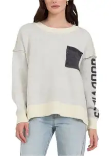 Vintage Havana NWOT “Good Vibes” Oversized Sweater Size Small