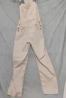 We The Free Cream Overalls with Metal Buckle
