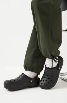 ✨Crocs Dual Black Classic Lined Comfort Sz 10W Clogs✨