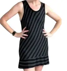 CAbi #3630 Align Tank-Black and Gray Stripe Size‎ Small Soft Stretch