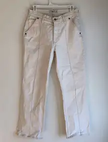 Abercrombie The Baggy Mid Rise Jeans Cream (25/0s) baggy jeans 90s y2k