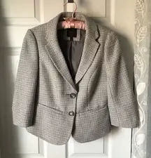 The Limited Tweet wool blend Women's Blazer babydoll ruffle back size S