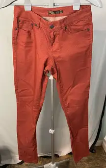 PrAna Kayla Mid Rise Red‎ Straight Leg Jeans size 2/26