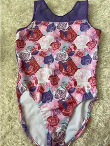 Plum Practicewear Mesh Gymnastics Leotard Adult Medium