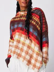 Free People Ainsley Poncho Hoodie