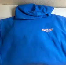 White Fox Hoodie Azure