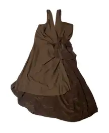 Opening Ceremony Black Knot Front High Low Midi Dress Size 4