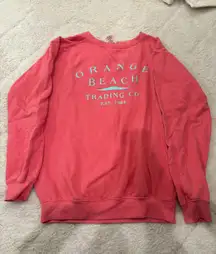 Pink Orange Beach Crewneck