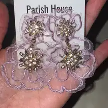 Floral Crystal Earrings