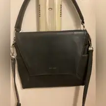 Matt & Nat Black Women's vegan crossbody shoulder handbag size medium