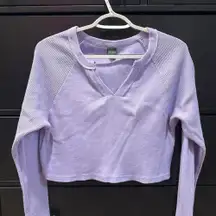 Wild Fable Top Cropped Long Sleeve Small