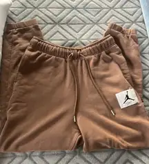 Brown air Jordan sweatpants 
