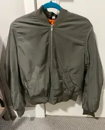 H&M Bomber Jacket Green