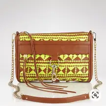 Rebecca Minkoff Woven Mac Clutch Crossbody Handbag