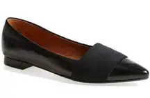 HALOGEN x NORDSTROM | Leah Leather Pointed Flats Elastic Band | Size 9.5