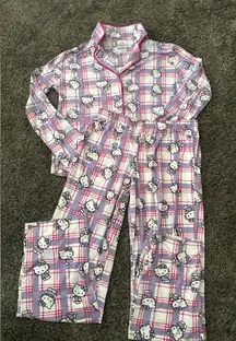 Hello Kitty Plaid Pajama Set 0091