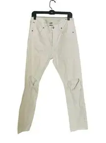 Vintage CITIZENS OF HUMANITY Premium White Distressed Corey Slouch Slim Jeans 27