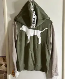 VS Victoria's Secret PINK Green Dog Logo Hoodie​​