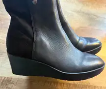 Vionic Women's Skylar Wedged Ankle Boots Black Size 7