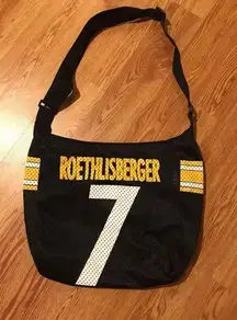 Pittsburgh Steelers Football NFL Jersey Tote Shoulder Bag 7 Roethlisberger READ