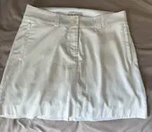 Nike Golf Dri Fit Mini Skort Womens White Athletic Shorts Skirt Tennis Size 8/M