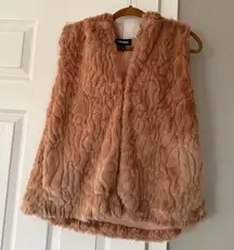 EXPRESS fur cozy winter vest size M/L