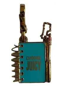Juicy Couture Blue Spiral Notebook Charm