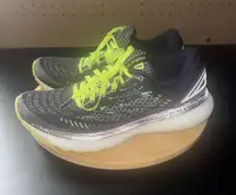 Brooks Glycerin Size 8.5 Women / GTS 19 Black/Metallic/yellow