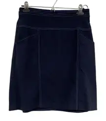 J McLaughlin Blue Womens Mini Skirt Straight Pencil 2