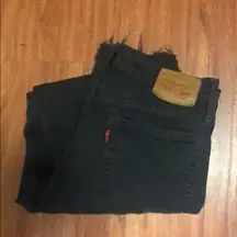 Black High rise wedgie fit Levi’s