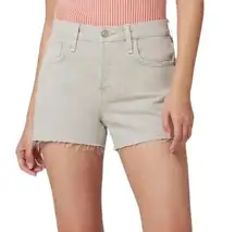 HUDSON Jean Shorts Lori High Rise Short In Distressed Peyote Beige Size 32 NWT