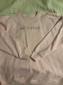 Seaside Comfort Colors Sweatshirt Pink