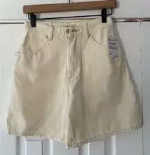 Rolla’s Cream High-Waisted Shorts Size‎ 24 NWT